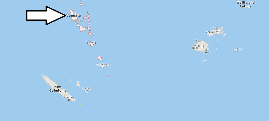 Vanuatu on Map