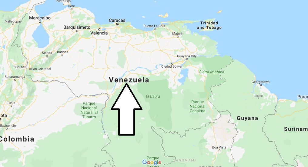 Venezuela on Map