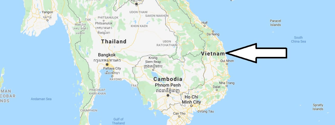 Vietnam on Map