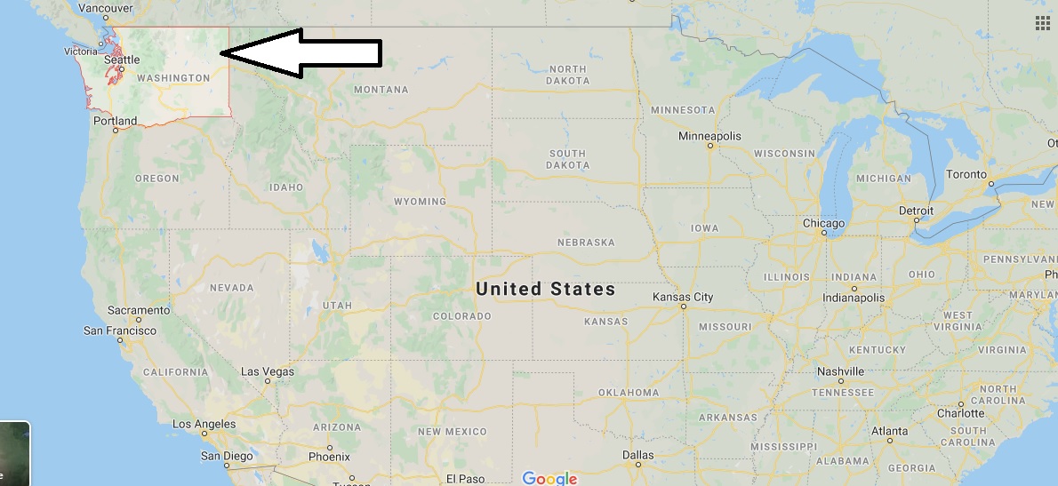 Washington on Map