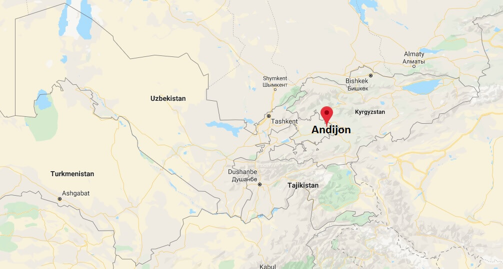 Where is Andijon Located? What Country is Andijon in? Andijon Map