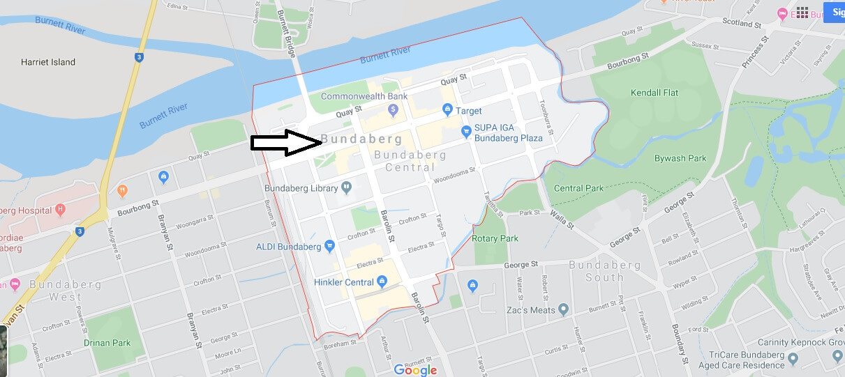 Where is Bundaberg Located - What Country is Bundaberg in - Bundaberg Map
