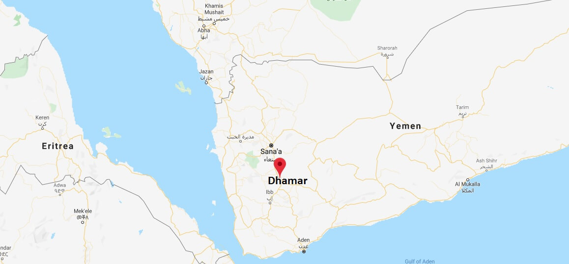 Where is Dhamar Located? What Country is Dhamar in? Dhamar Map