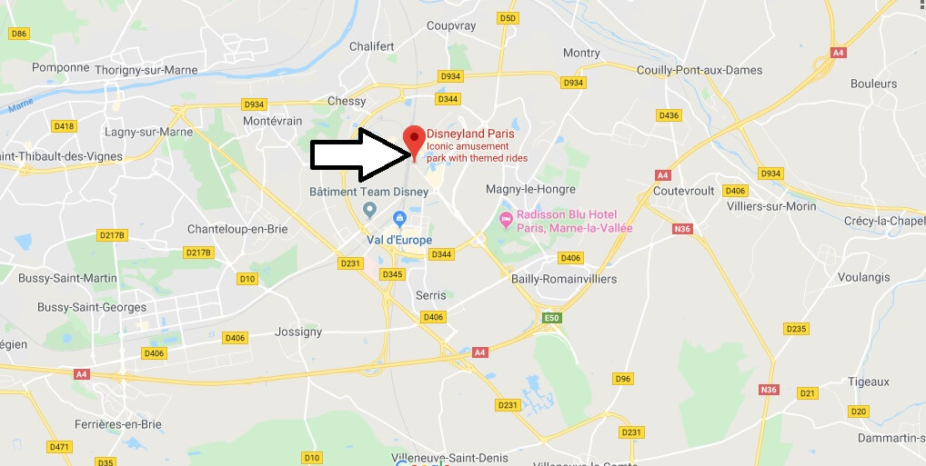 Where is Disneyland Paris Located? What Country is Disneyland Paris in? Disneyland Paris Map