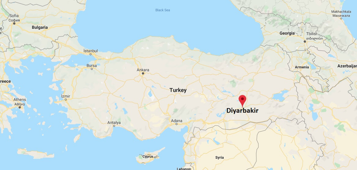 Where is Diyarbakir Located? What Country is Diyarbakir in? Diyarbakir Map