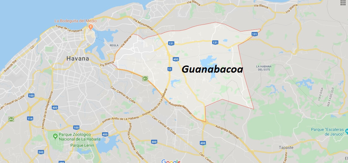 Where is Guanabacoa Located? What Country is Guanabacoa in? Guanabacoa Map