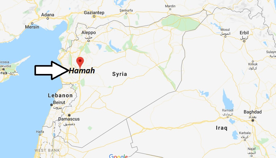 Where is Hamah Located? What Country is Hamah in? Hamah Map