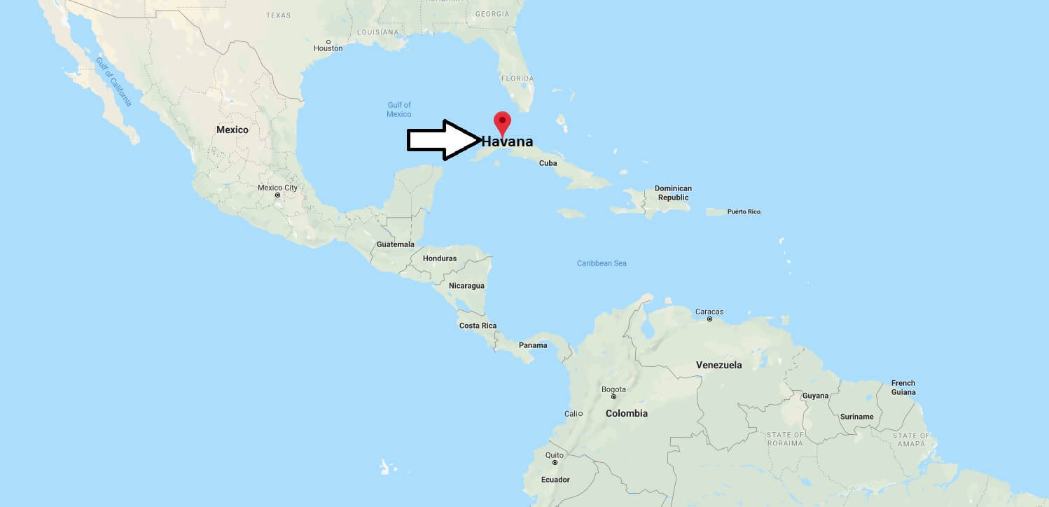 Where is Havana Located? What Country is Havana in? Havana Map