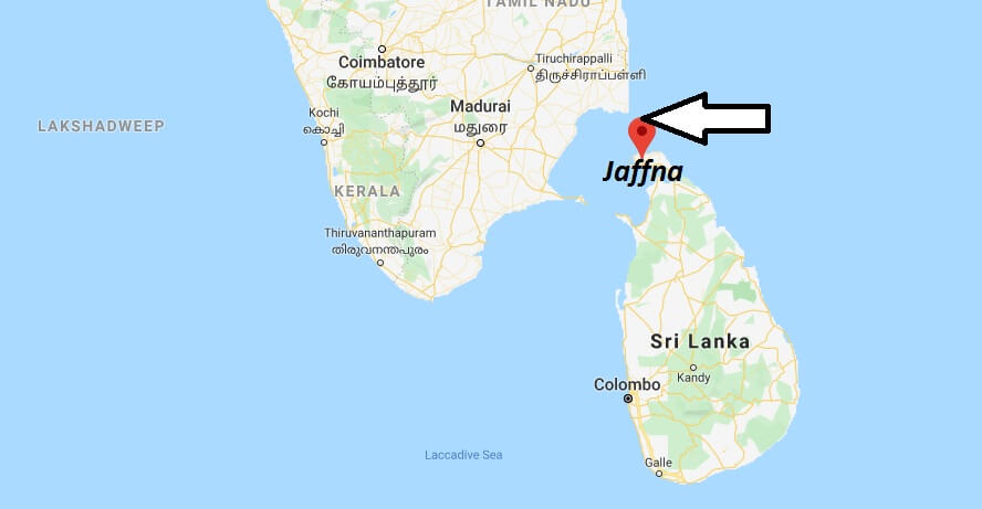 Where is Jaffna Located? What Country is Jaffna in? Jaffna Map