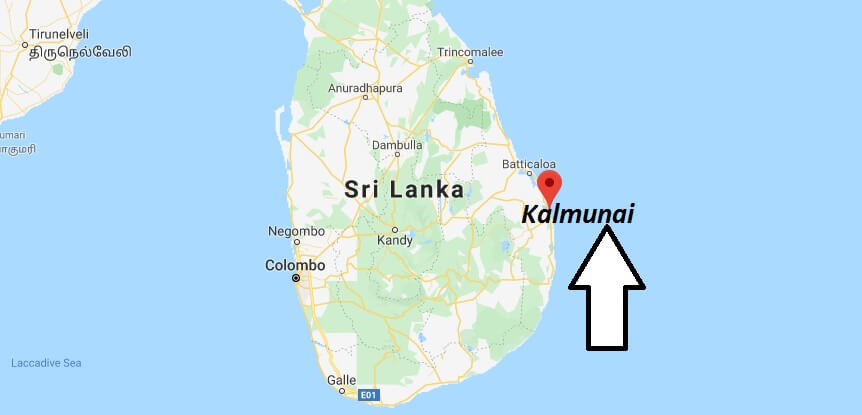 Where is Kalmunai Located? What Country is Kalmunai in? Kalmunai Map