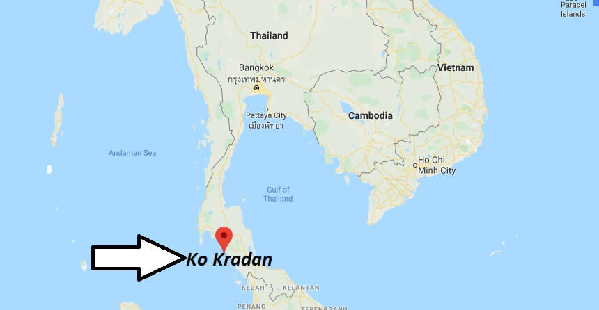 Where is Ko Kradan Located? What Country is Ko Kradan in? Ko Kradan Map