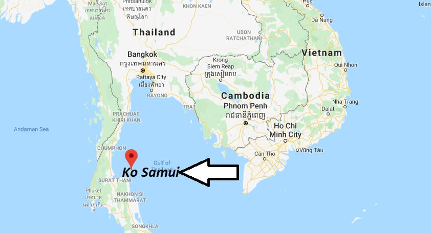 Where is Ko Samui Located? What Country is Ko Samui in? Ko Samui Map