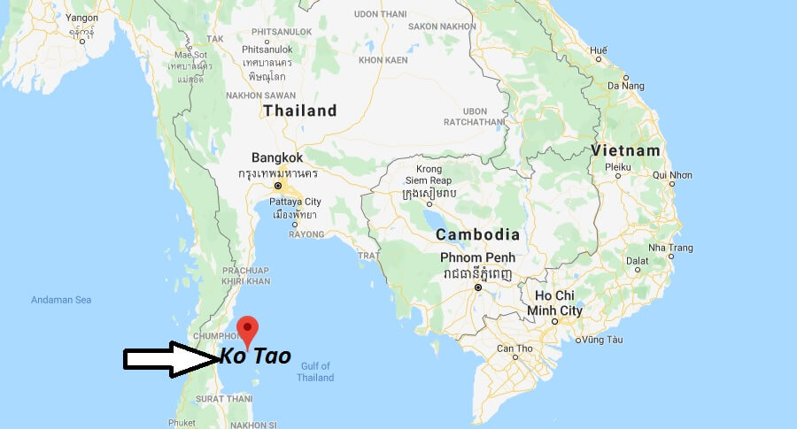 Where is Ko Tao Located? What Country is Ko Tao in? Ko Tao Map