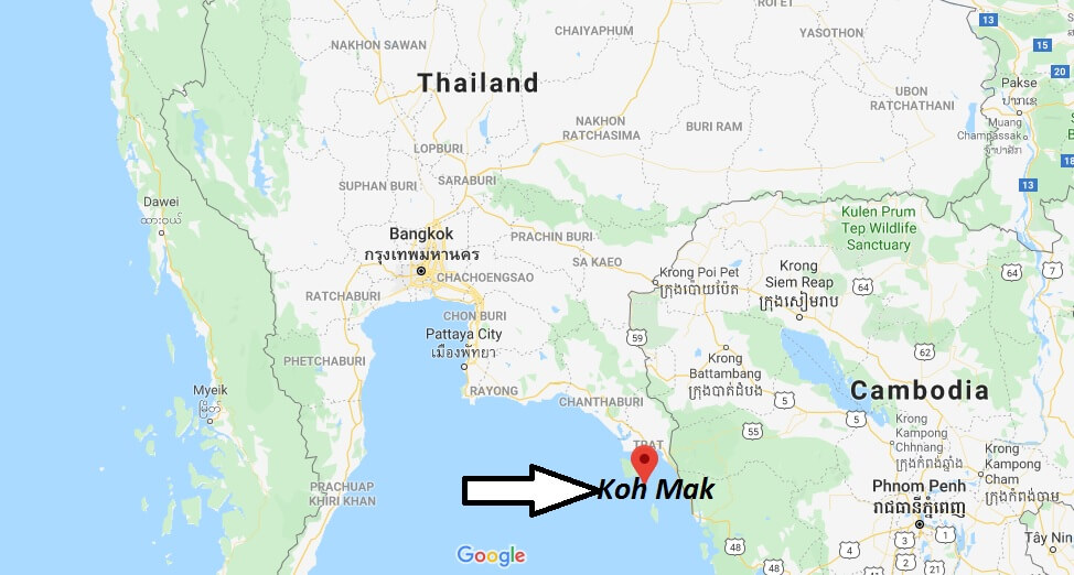 Where is Koh Mak Located? What Country is Koh Mak in? Koh Mak Map
