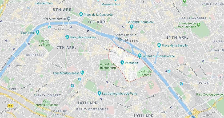 Where is Latin Quarter Located? What Country is Latin Quarter in? Latin Quarter Map