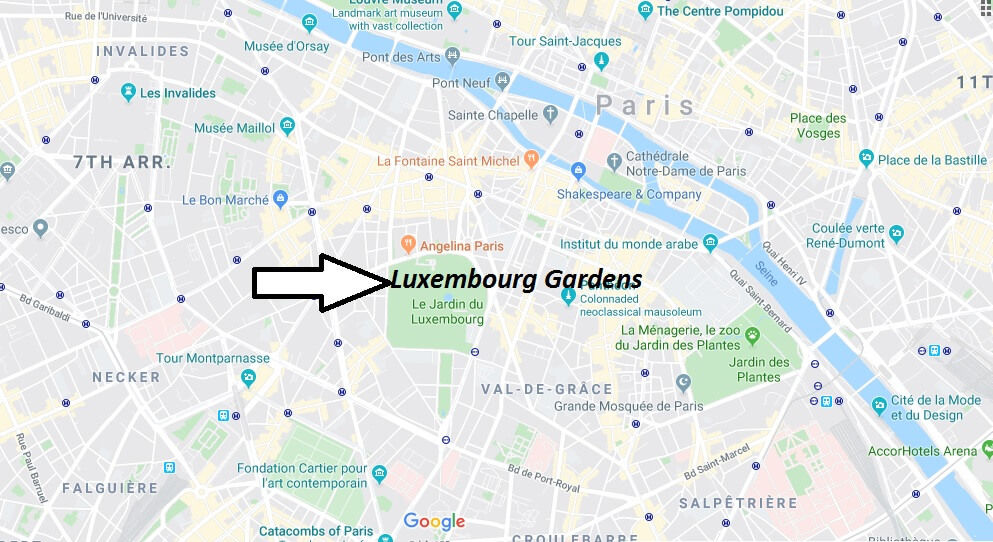 Where is Luxembourg Gardens Located? What Country is Luxembourg Gardens in? Luxembourg Gardens Map