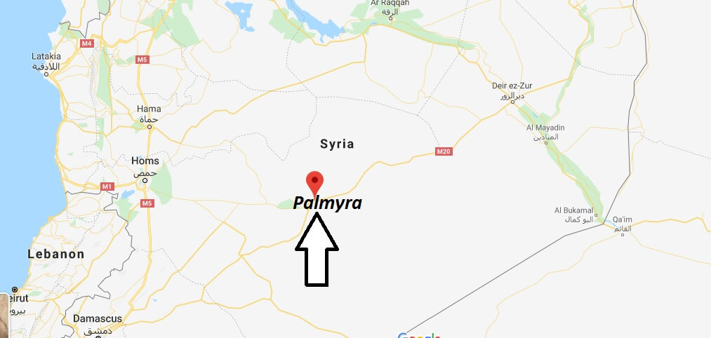 Where is Palmyra Located? What Country is Palmyra in? Palmyra Map