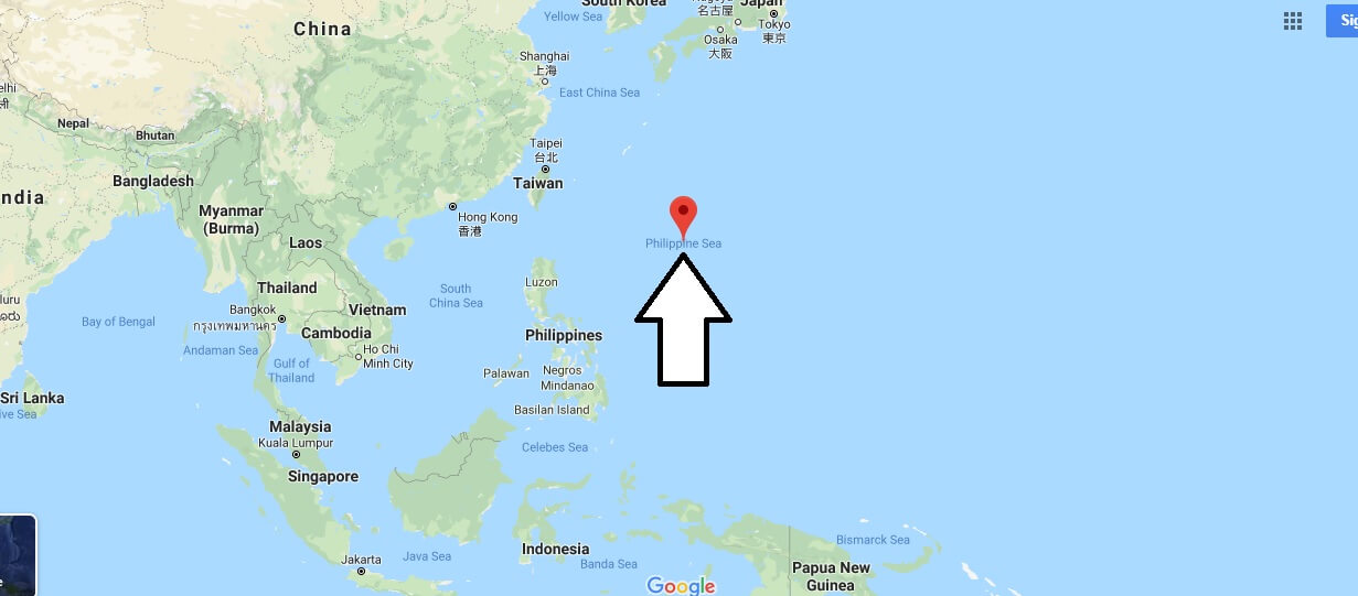 Where is Philippine Sea? What sea is Philippines in?