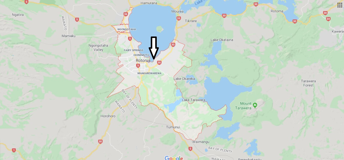 Where is Rotorua Located? What Country is Rotorua in? Rotorua Map
