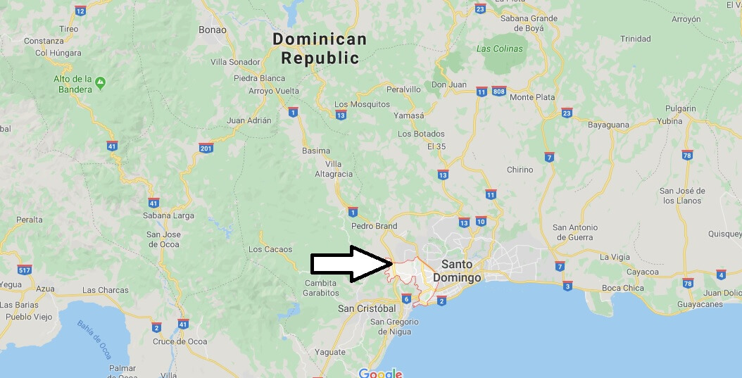 Where is Santo Domingo Oeste Located? What Country is Santo Domingo Oeste in? Santo Domingo Oeste Map