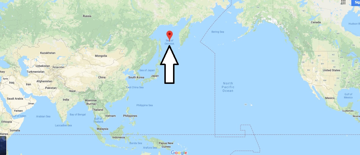 Where is Sea of Okhotsk? Which country borders the Sea of Okhotsk?