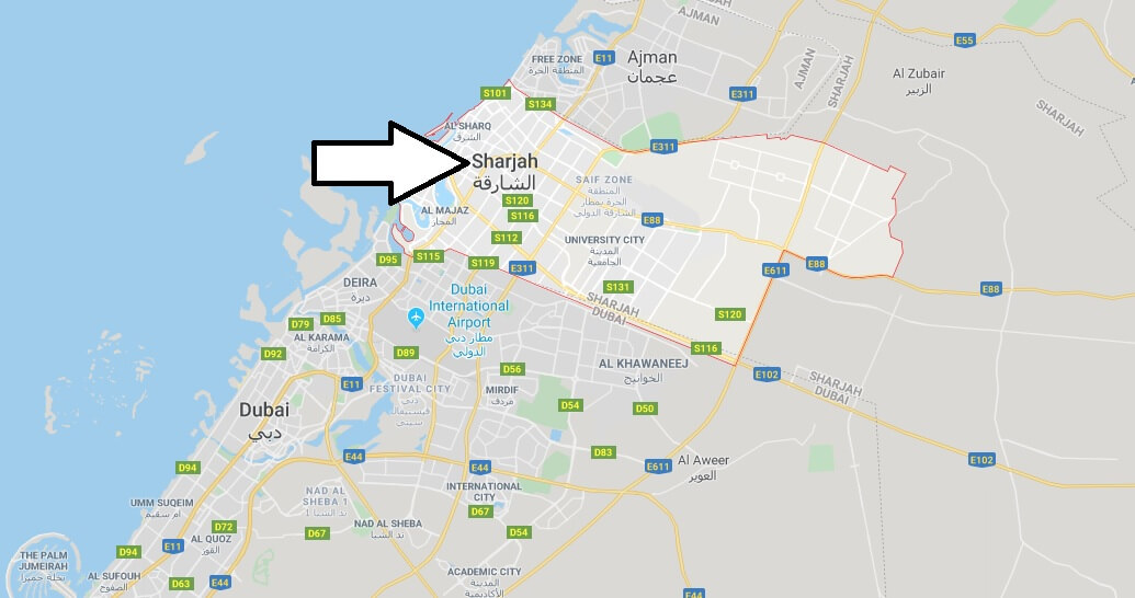 Where is Sharjah Located? What Country is Sharjah in? Sharjah Map