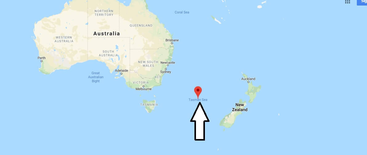 Where is Tasman Sea? What ocean is the Tasman Sea part of?