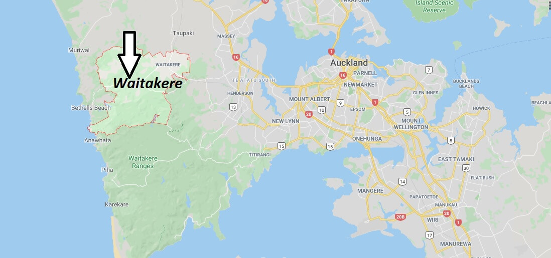 Where is Waitakere Located? What Country is Waitakere in? Waitakere Map