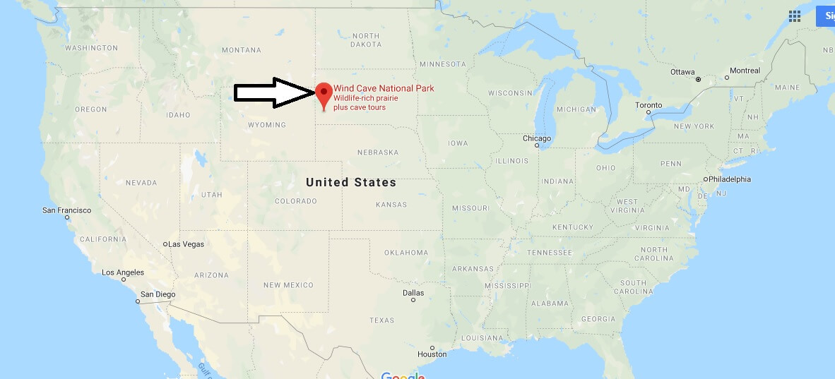 Where is Wind Cave National Park? What city is Wind Cave National Park in?