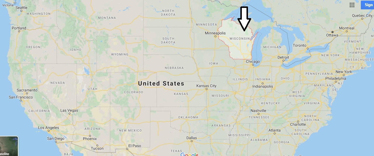 Wisconsin on Map