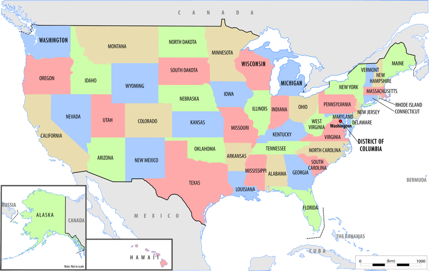 map of us