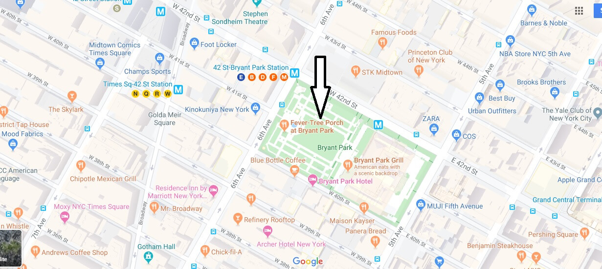 Where is Bryant Park? Why is Bryant Park famous?