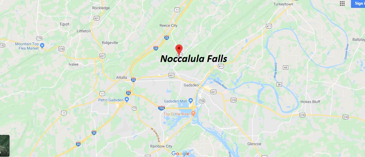 Where is Noccalula Falls? How much does it cost to go to Noccalula Falls?