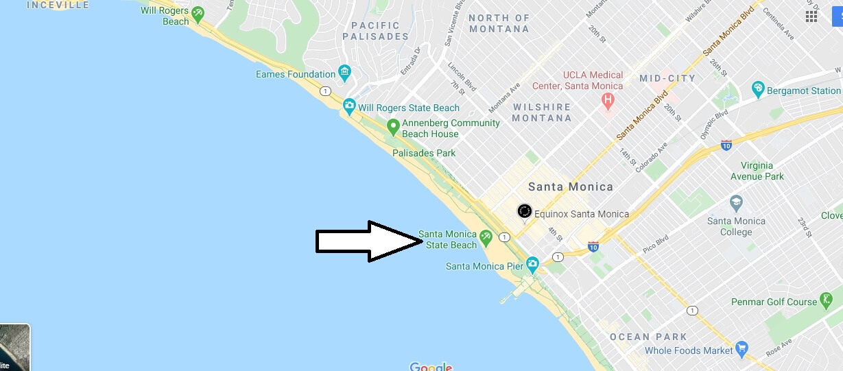 Where is Santa Monica State Beach? Where is the beach in Santa Monica?