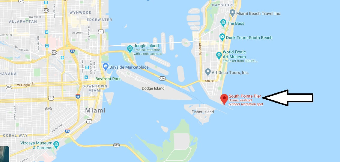 Where is South Pointe Pier? Do you need to book in advance to visit South Pointe Park?