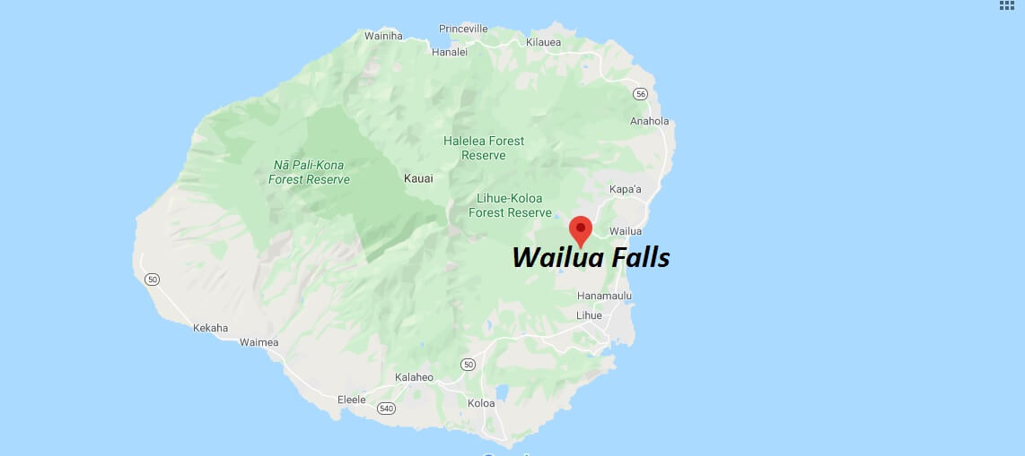 Where is Wailua Falls? What island is Wailua Falls?