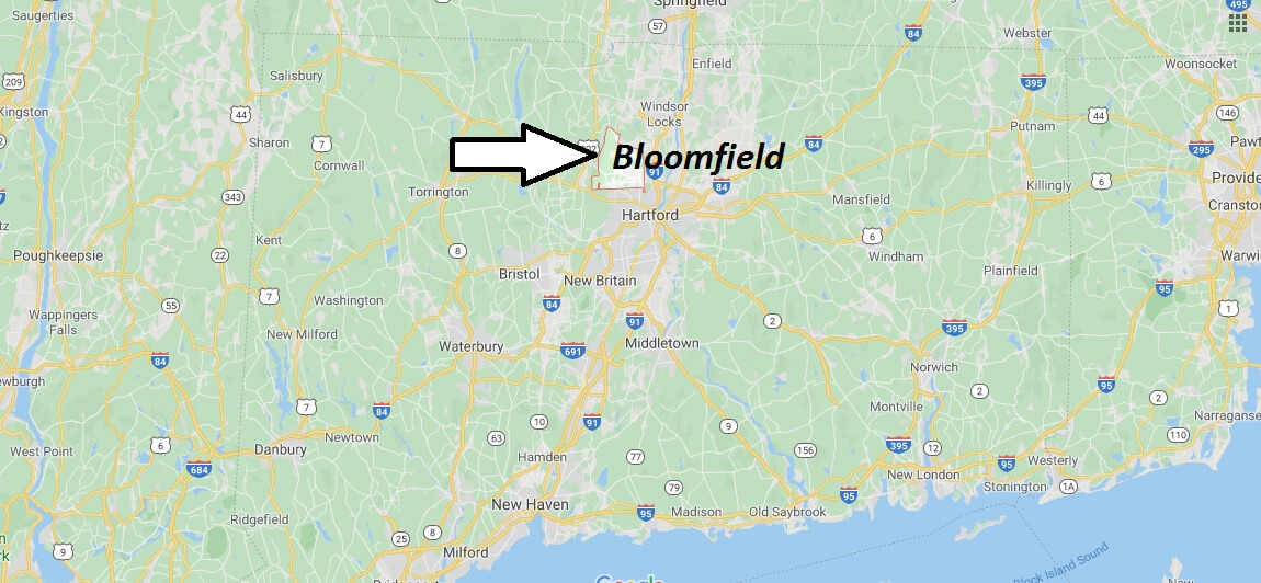 Where is Bloomfield, Connecticut? What county is Bloomfield in? Bloomfield Map