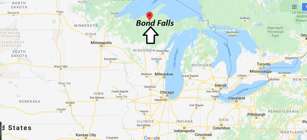 Where is Bond Falls? What city is Bond Falls?