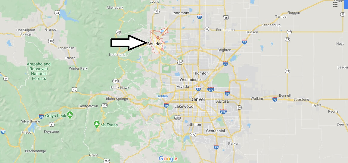 Where is Boulder, Colorado? What county is Boulder in? Boulder Map
