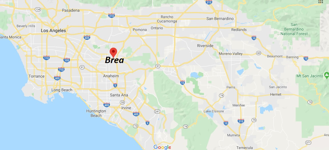 Where is Brea California? What county is Brea in? Brea Map