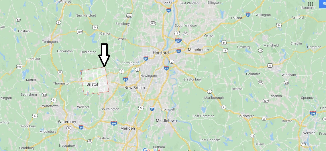 Where is Bristol, Connecticut? What county is Bristol in? Bristol Map