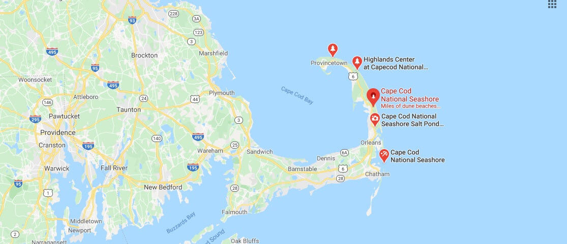 Where is Cape Cod National Seashore? What beaches are part of Cape Cod National Seashore?