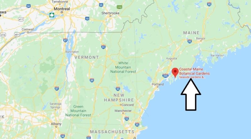 Where Is Coastal Maine Botanical Gardens Where Is Map