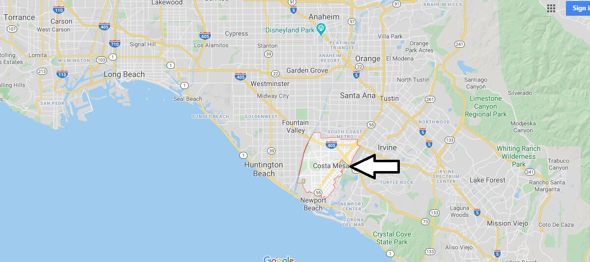 Where is Costa Mesa, California? What county is Costa Mesa in? Costa Mesa Map