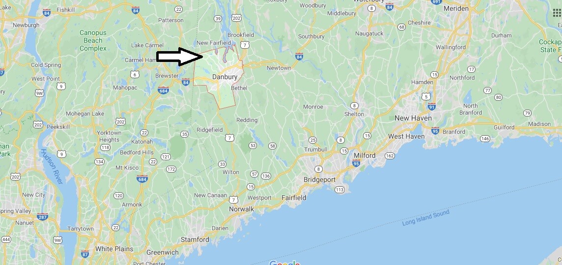 Where is Danbury, Connecticut? What county is Danbury in? Danbury Map