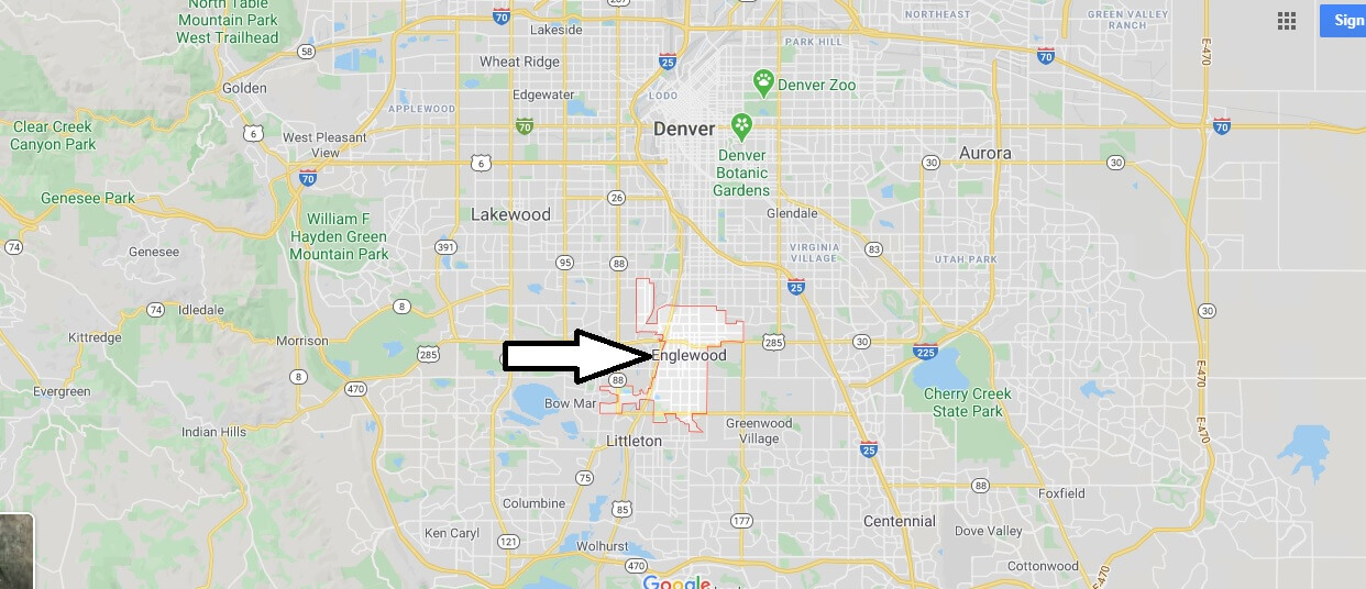 Where is Englewood, Colorado? What county is Englewood in? Englewood Map