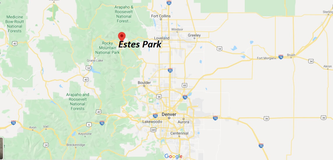 Where is Estes Park, Colorado? What county is Estes Park in? Estes Park Map