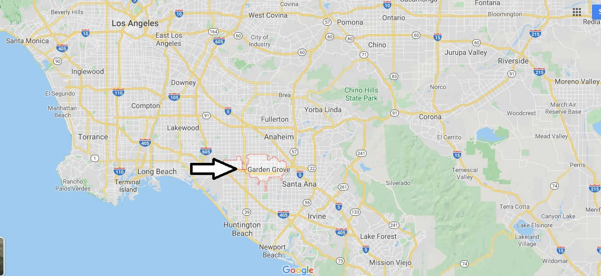 Where is Garden Grove, California - What county is Garden Grove in- Garden Grove Map