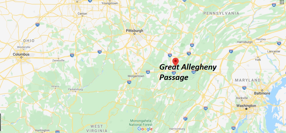 Where is Great Allegheny Passage? Where does the Great Allegheny Passage start?