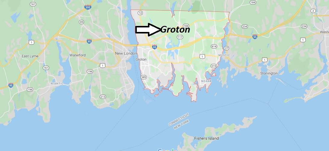 Where is Groton, Connecticut? What county is Groton in? Groton Map
